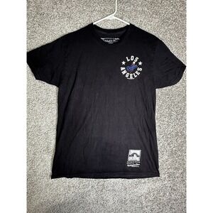 LA Dodgers Mitchell & Ness Tee Shirt Black MLB Graphic Size M